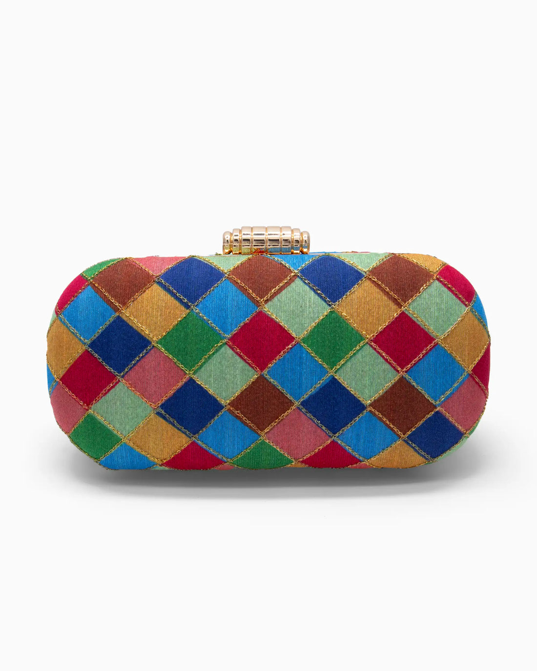 Retro Multicolor Patchwork Evening Clutch | Singhvis