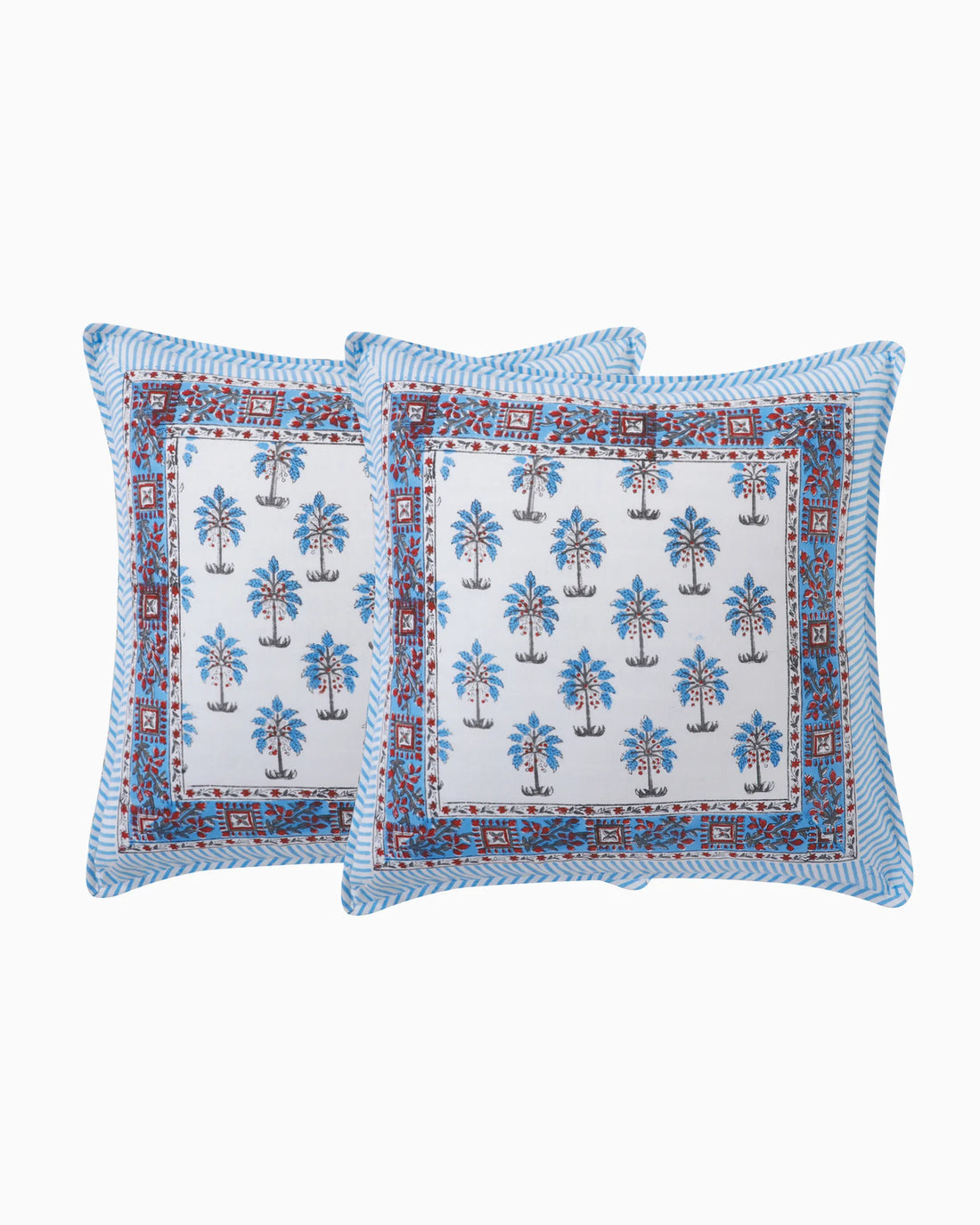 Tierra Cushion Cover (Set of 2) Blue | Singhvis
