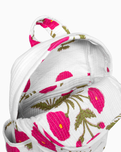 Wild Poppy Pink Backpack | Singhvis