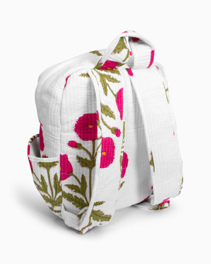 Wild Poppy Pink Backpack | Singhvis