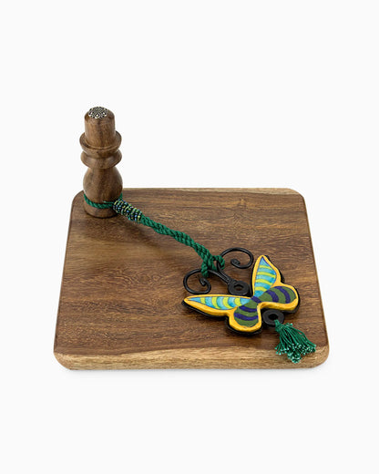 Wooden Napkin Holder with Ceramic Tile Stopper (Set of 2) | Singhvis