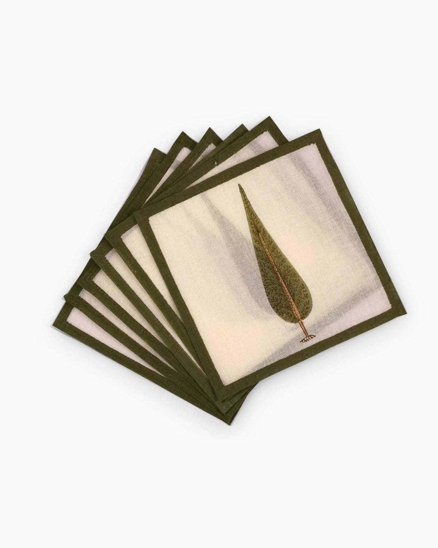 Block Printed Cocktail Napkin (Set of 6)