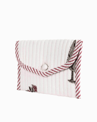 Block Printed Quilted Pouch | Singhvis