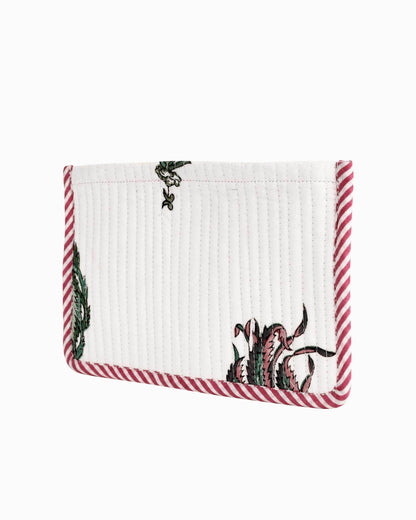 Block Printed Quilted Pouch | Singhvis