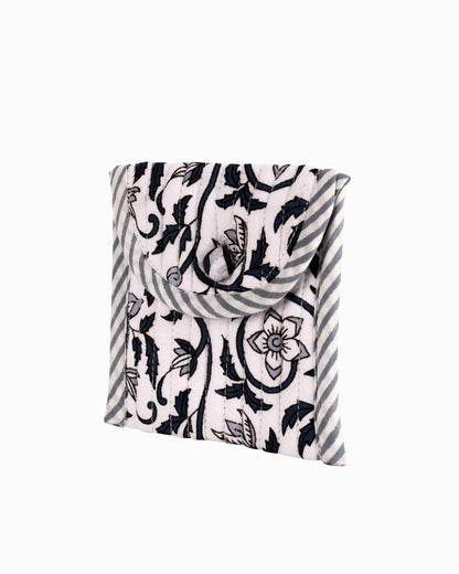 Block Printed Quilted Pouch | Singhvis