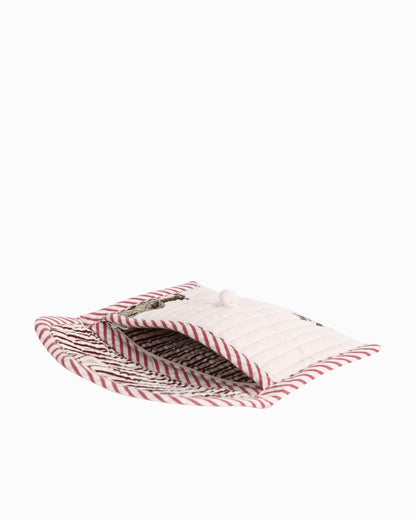 Block Printed Quilted Pouch | Singhvis