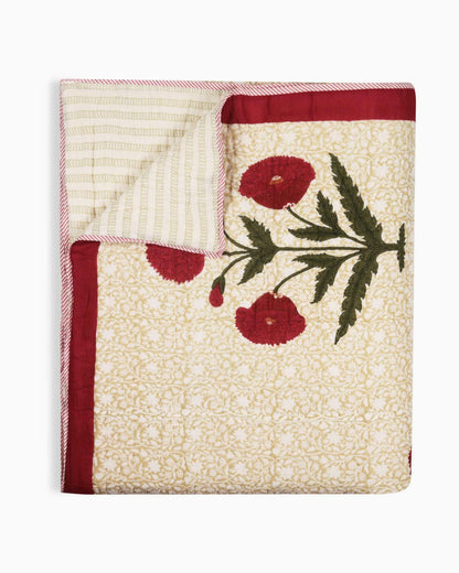 Blooming Rose Garden Quilt | Singhvis