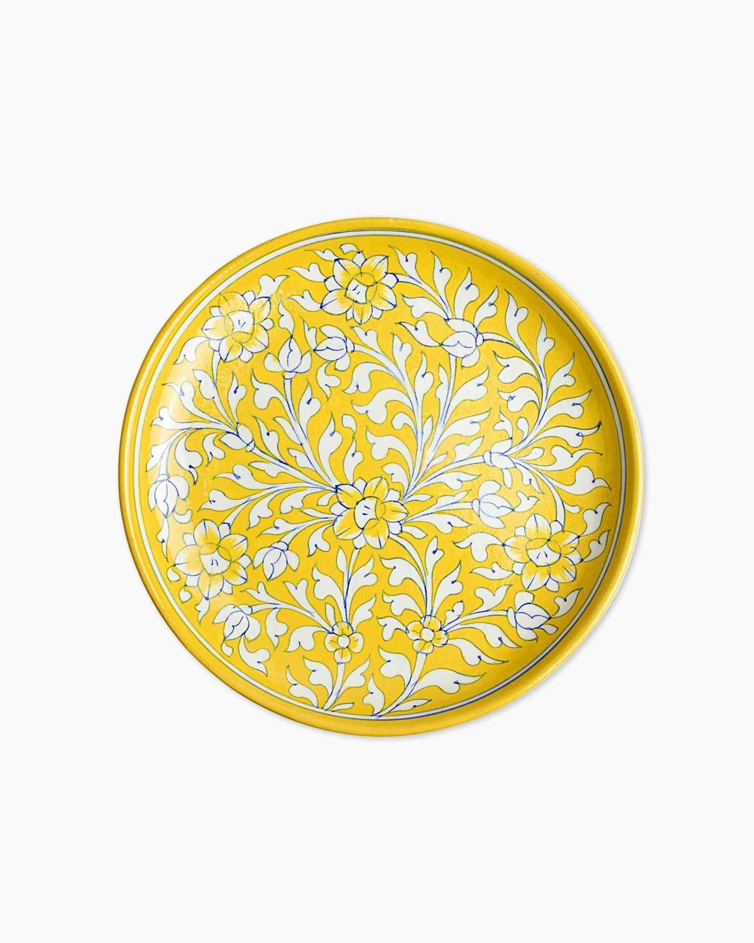 Ceramic Floral Wall Décor Plate