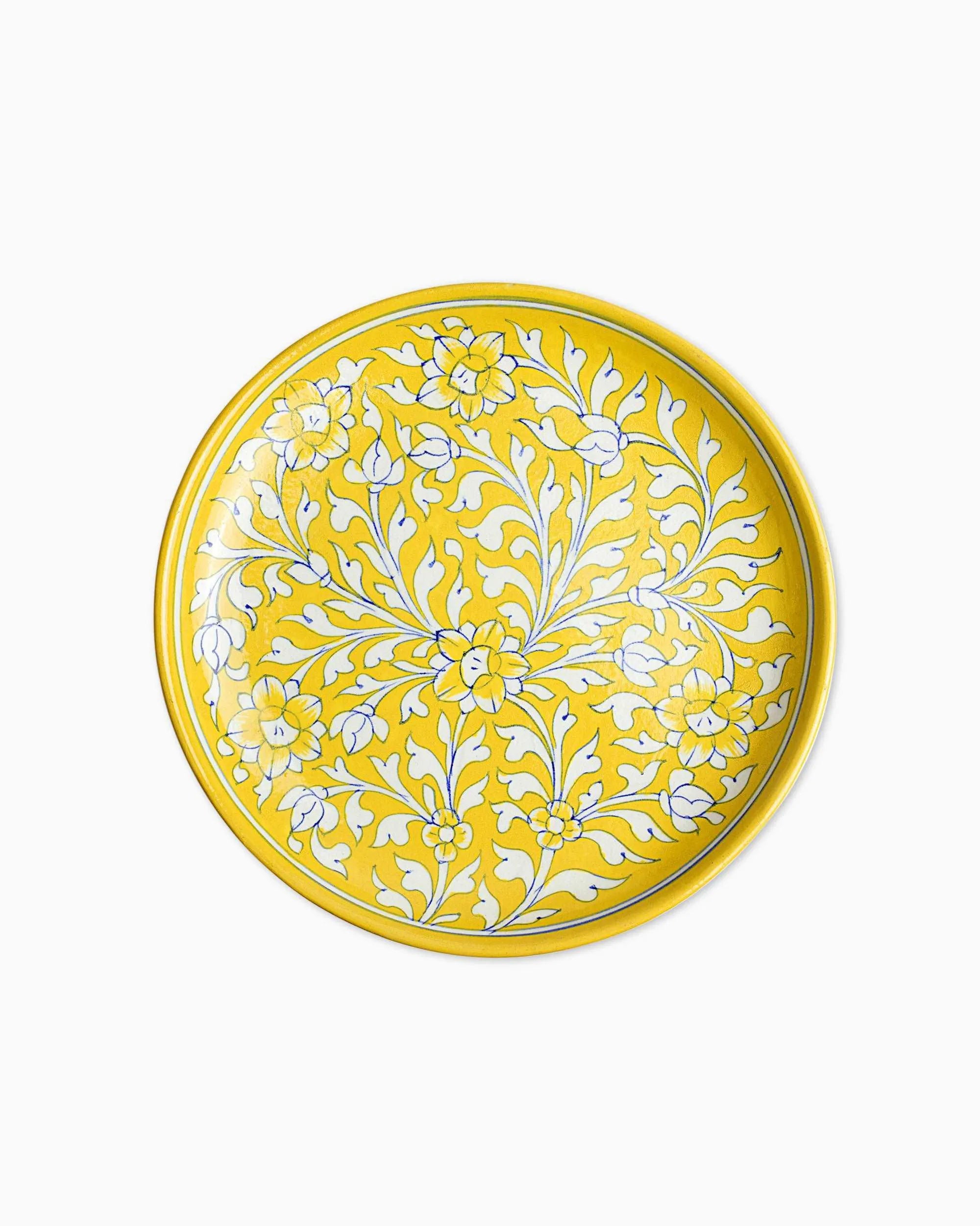 Ceramic Floral Wall Décor Plate