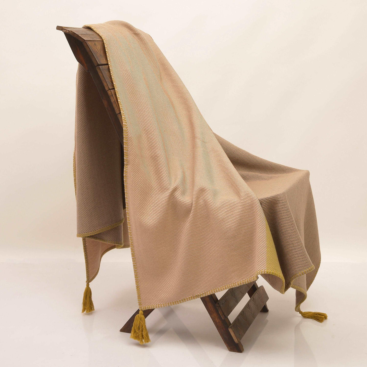 Cotton &amp; Wool Throw