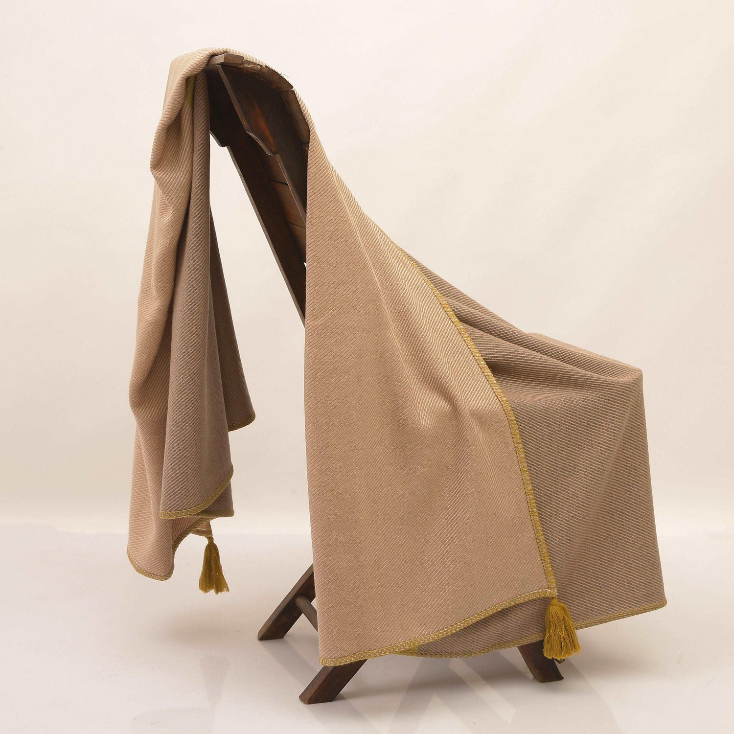 Cotton &amp; Wool Throw