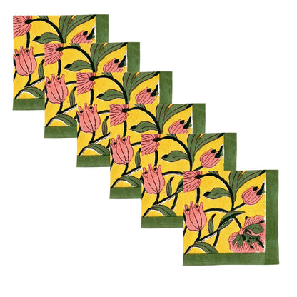 Daylily Placemats &amp; Napkins (Set of 12) | Singhvis