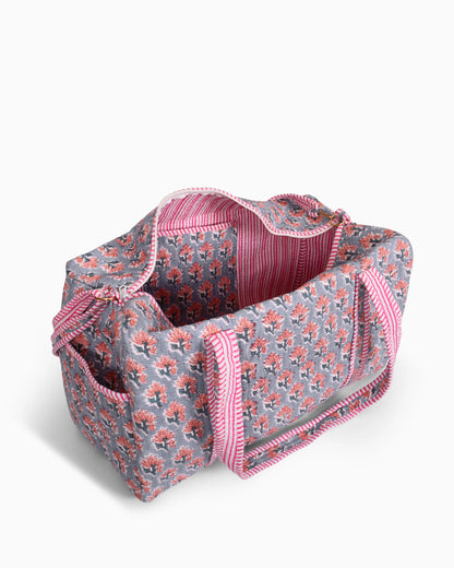 Wildflower Blue Duffle Bag | Singhvis