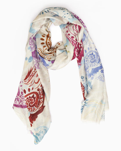 Printed Modal Silk Scarf | Singhvis