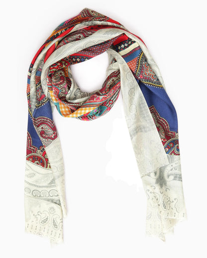 Printed Silk Scarf | Singhvis