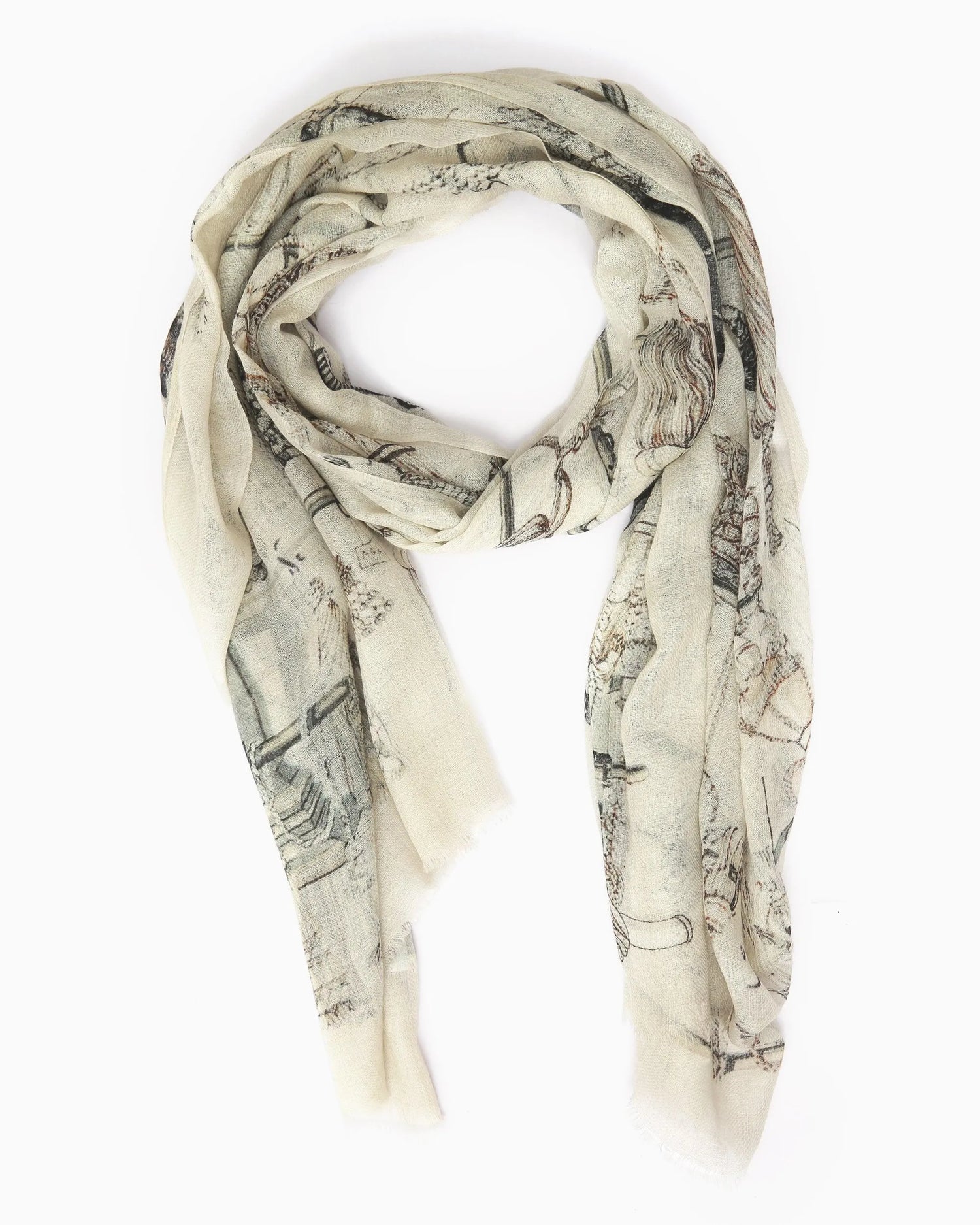 Printed Wool Scarf