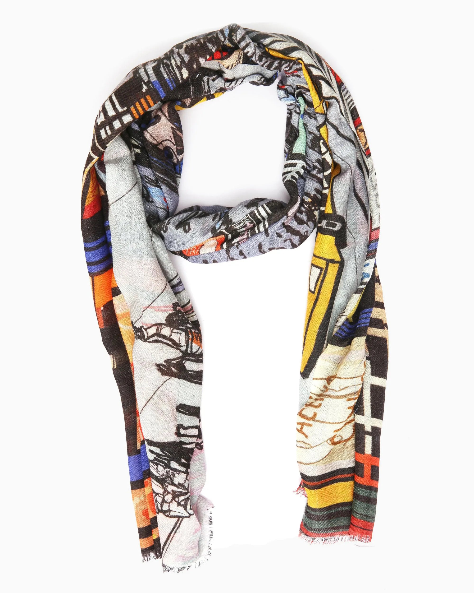 Printed Wool Scarf