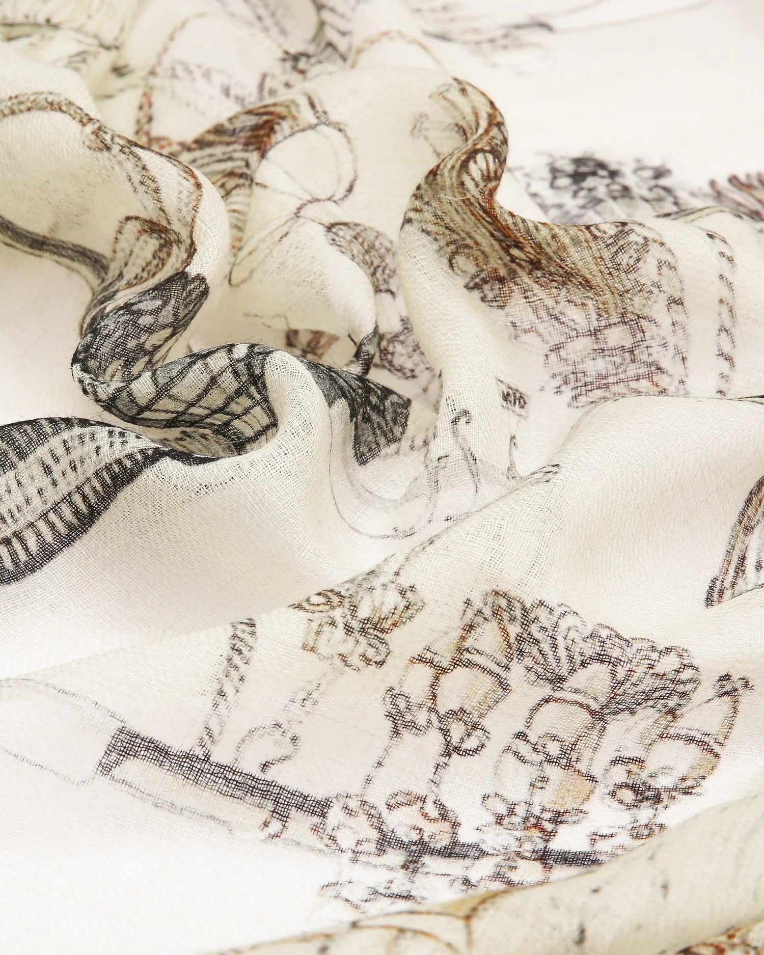 Printed Wool Scarf