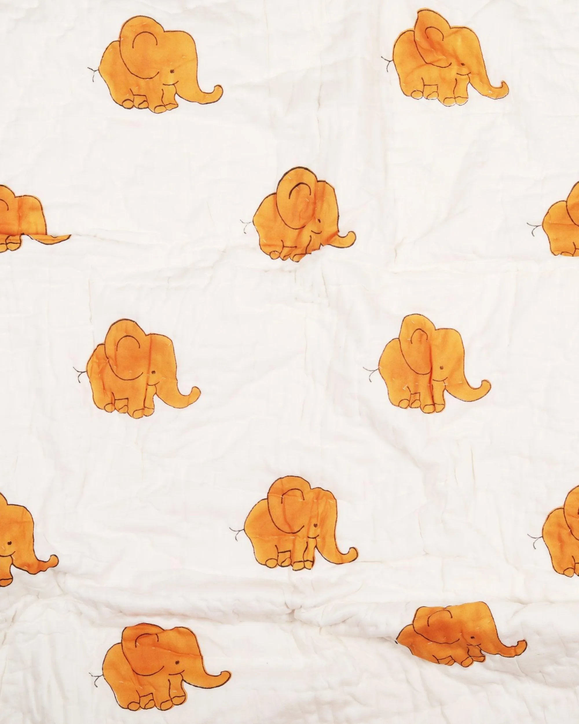 Sunshine Elephant Baby Quilt