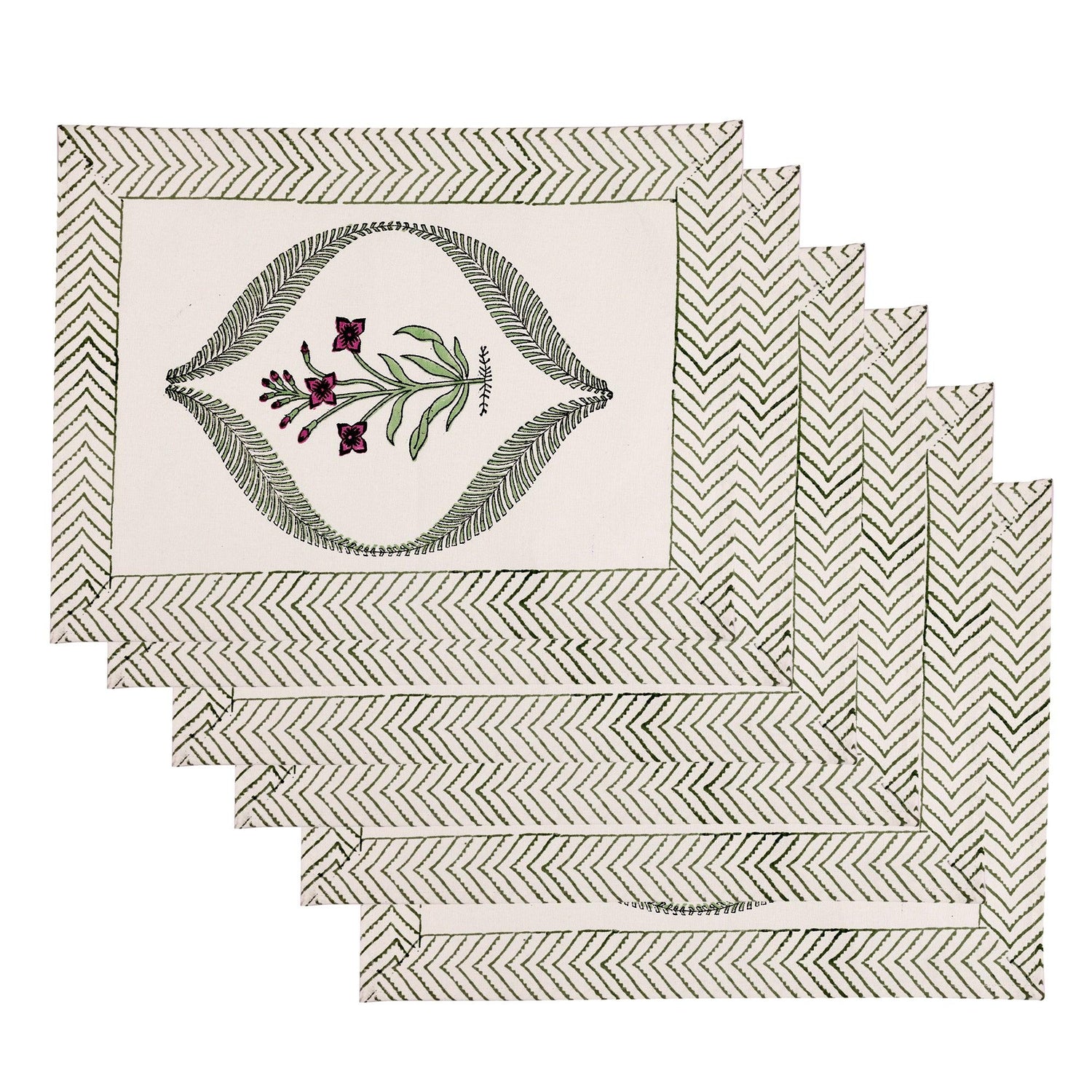 Petunia Placemats &amp; Napkins (Set of 12) - Singhvis