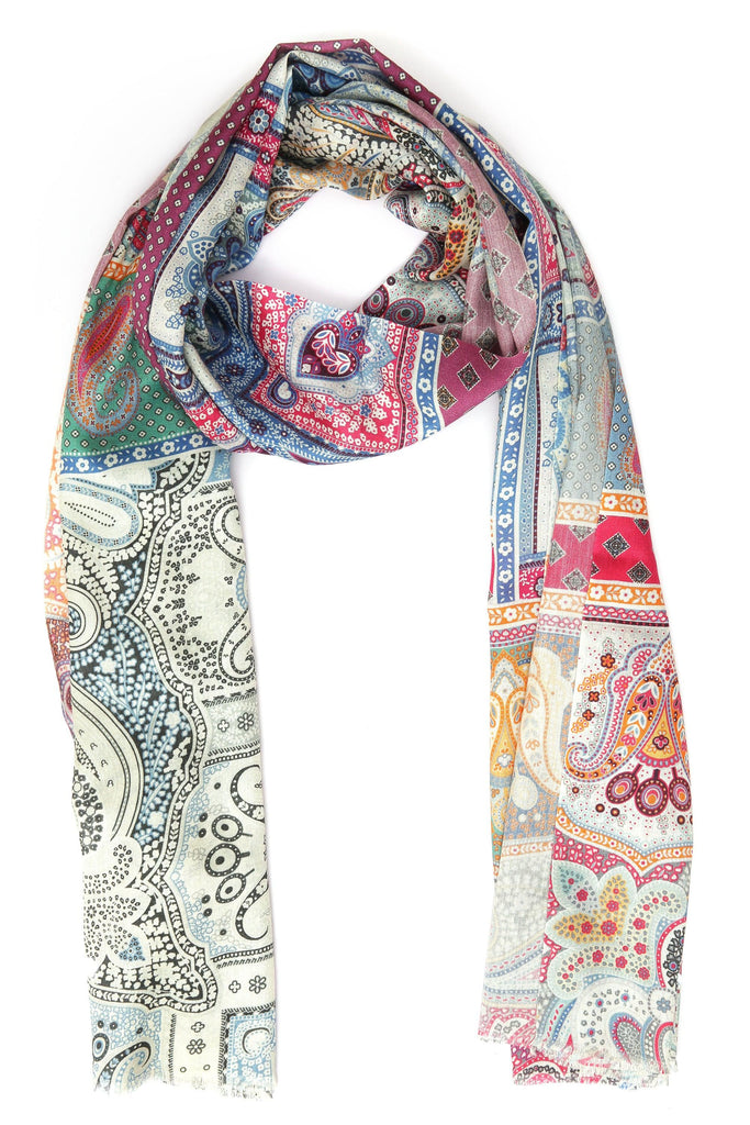 Printed Silk Scarf - SC-SILK-BL04