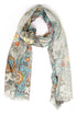 Printed Silk Scarf - SC-SILK-BL06