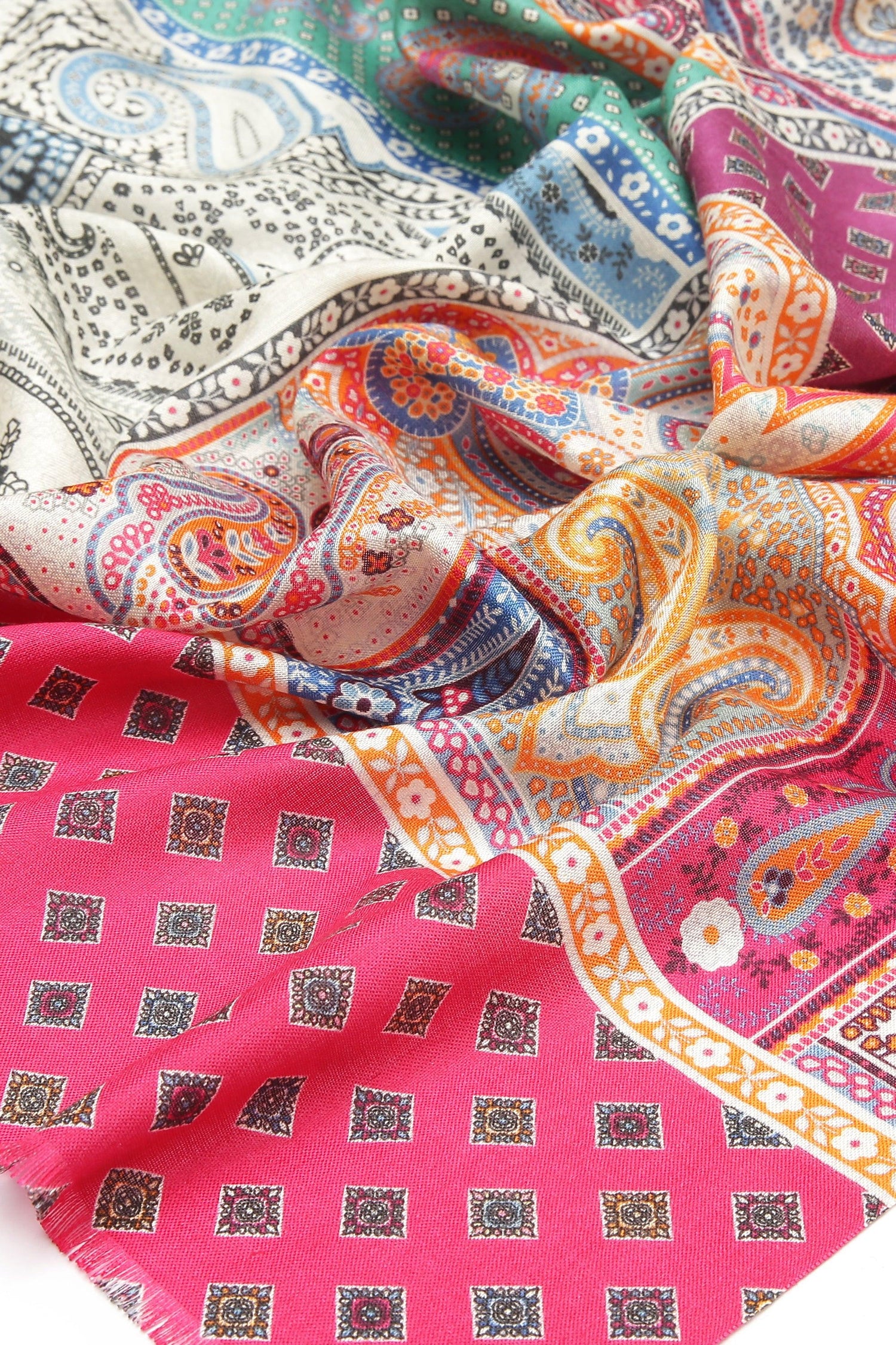 Printed Silk Scarf - SC-SILK-BL04