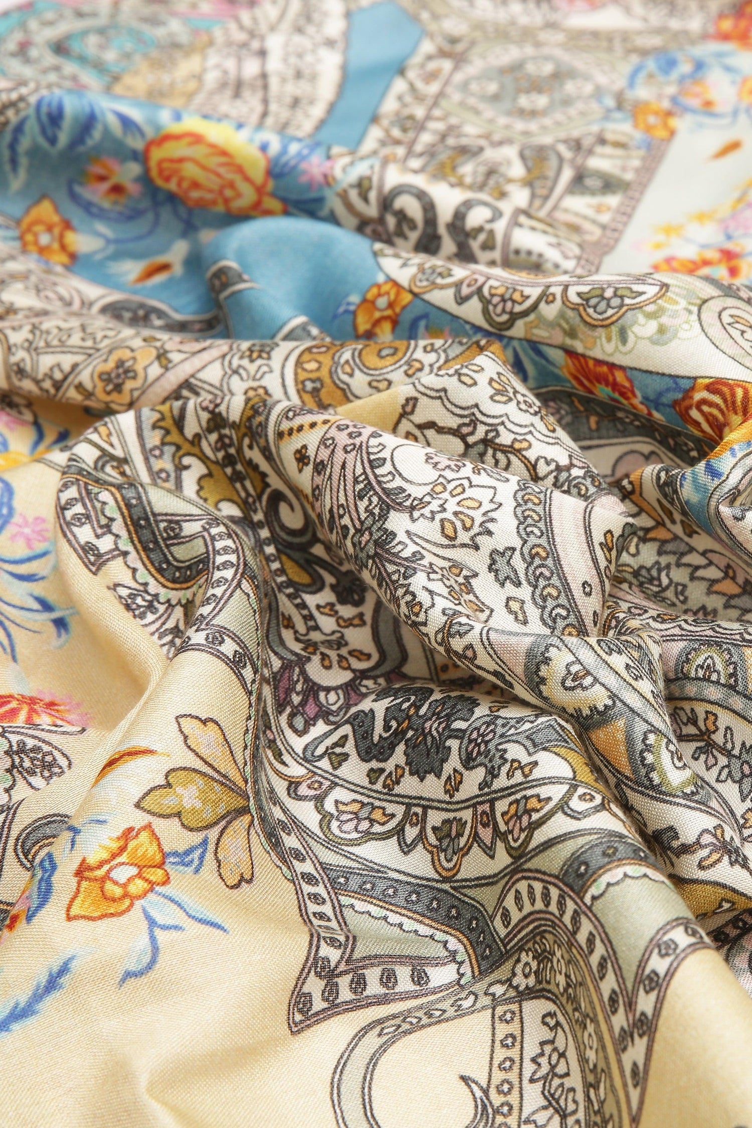 Printed Silk Scarf - SC-SILK-BL06