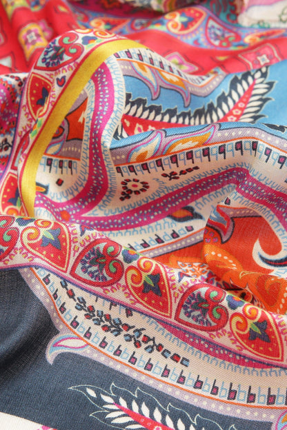 Printed Silk Scarf | Singhvis