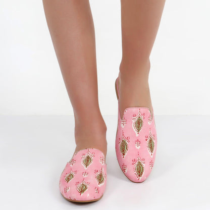 Santa Maria Mule - Pink | Singhvis