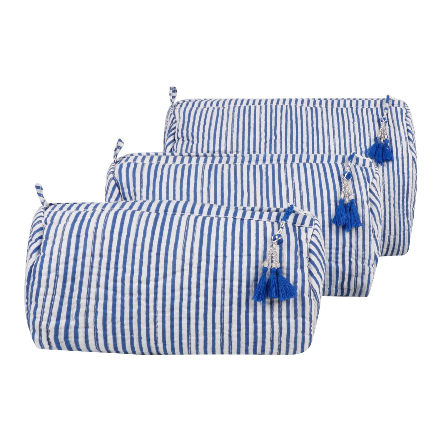 Seersucker Cosmetic Bag - Singhvis