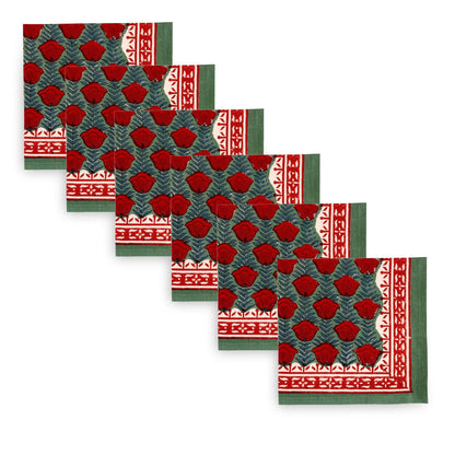 Zinnia Placemats &amp; Napkins (Set of 12) | Singhvis